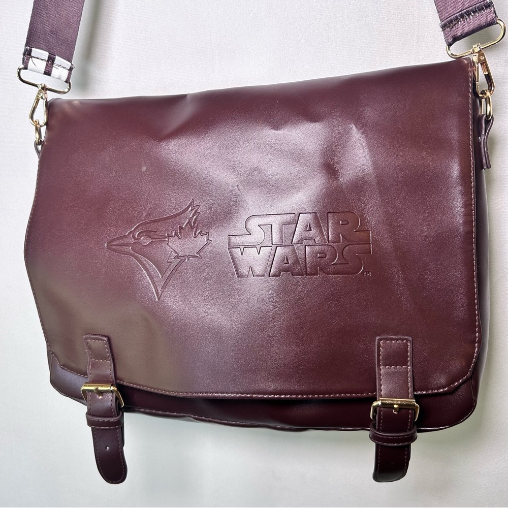 Toronto Blue Jays Star Wars Chewbacca Limited Edition Brown Messenger Bag. - Picture 2 of 13